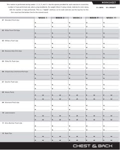 P90X Workout sheets PDF | Free and Printable - JustFit