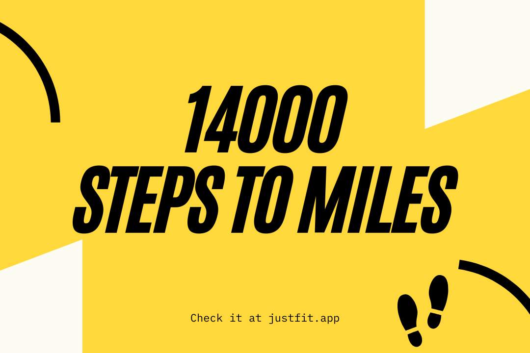 how many miles in 14000 steps