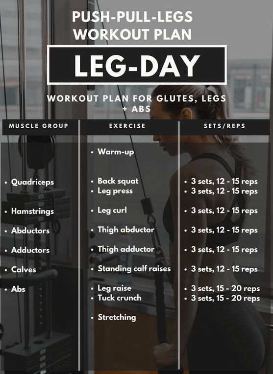 Leg day workout PDF